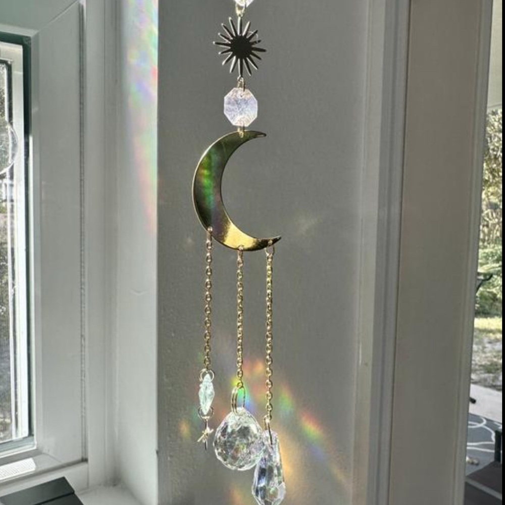 New Gold Moon and Crystal Sun Catcher